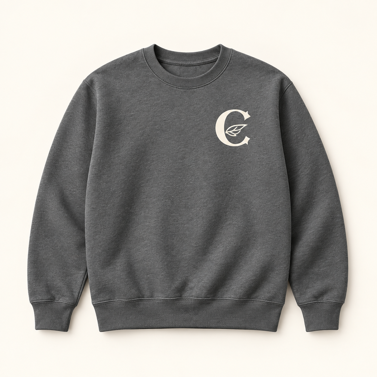 Second Flight design concept: Charcoal Ash Wing Crewneck